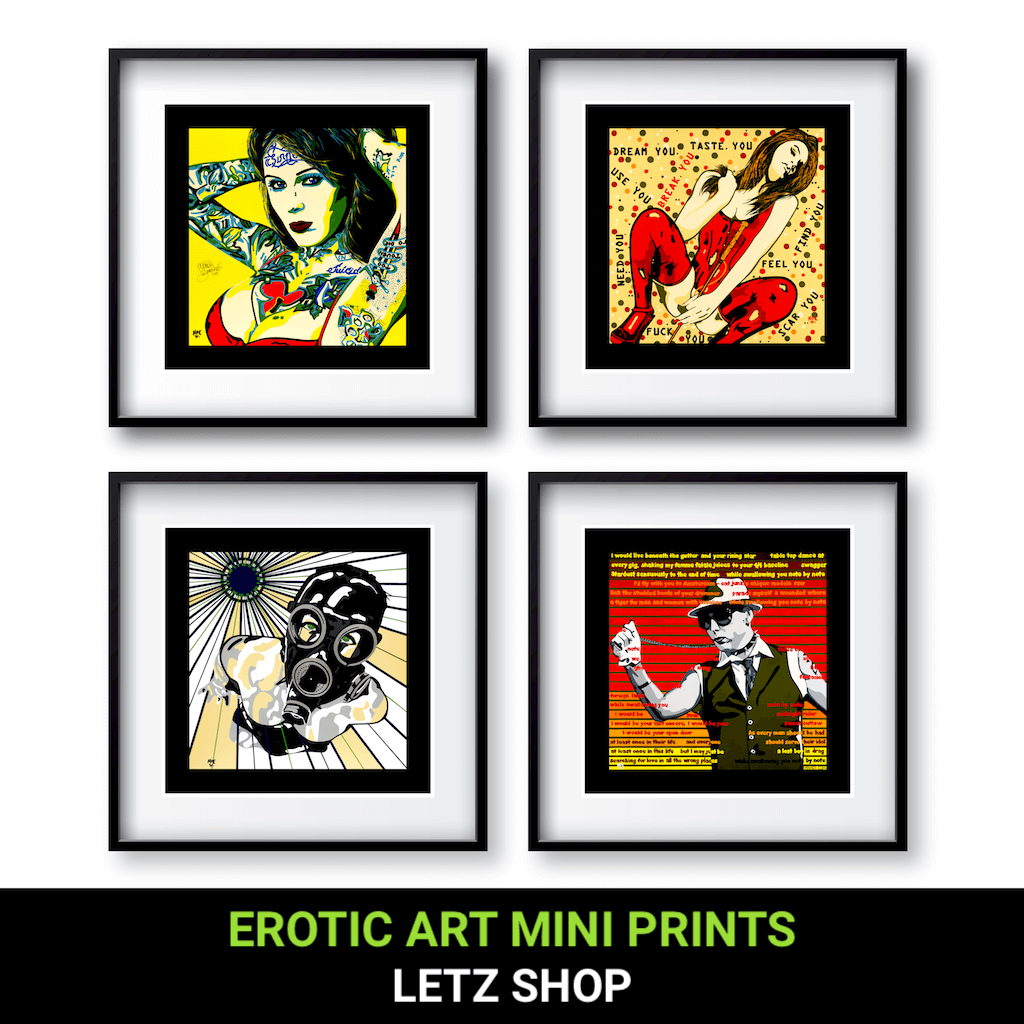 Limited Edition Erotic Pop Art Mini Prints by Artist Anita Nevar | Ravenged.
