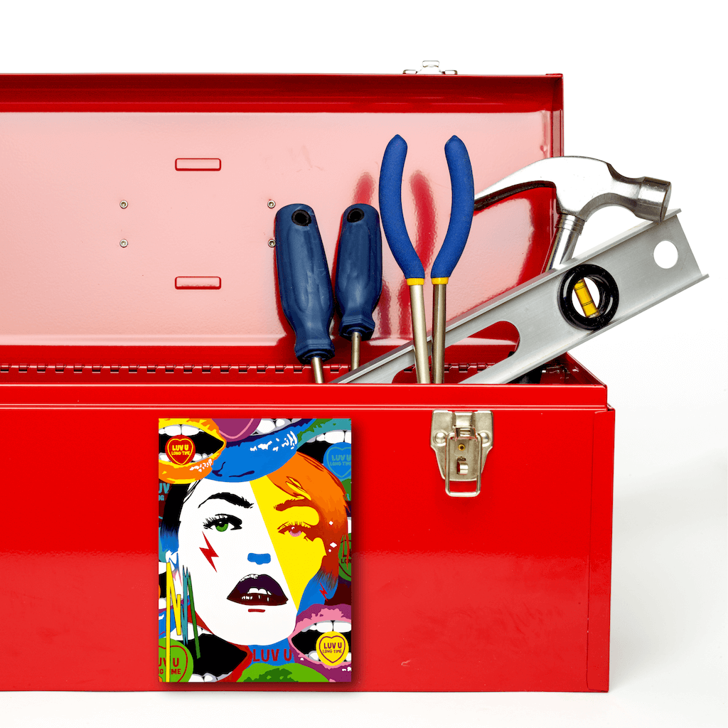 Buy LUV U LONG TIME Erotic Art Fridge Magnet | Home Decor Kitchen Gadget | Ravenged by Artist Anita Nevar. 