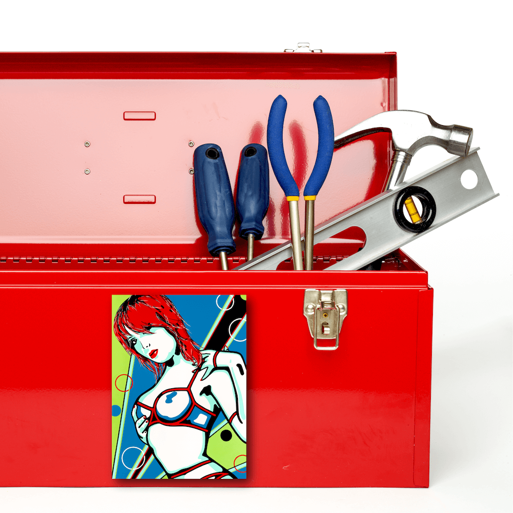 Buy SEDUCE ME Erotic Art Fridge Magnet | Home Decor Kitchen Gadget | Ravenged by Artist Anita Nevar. 