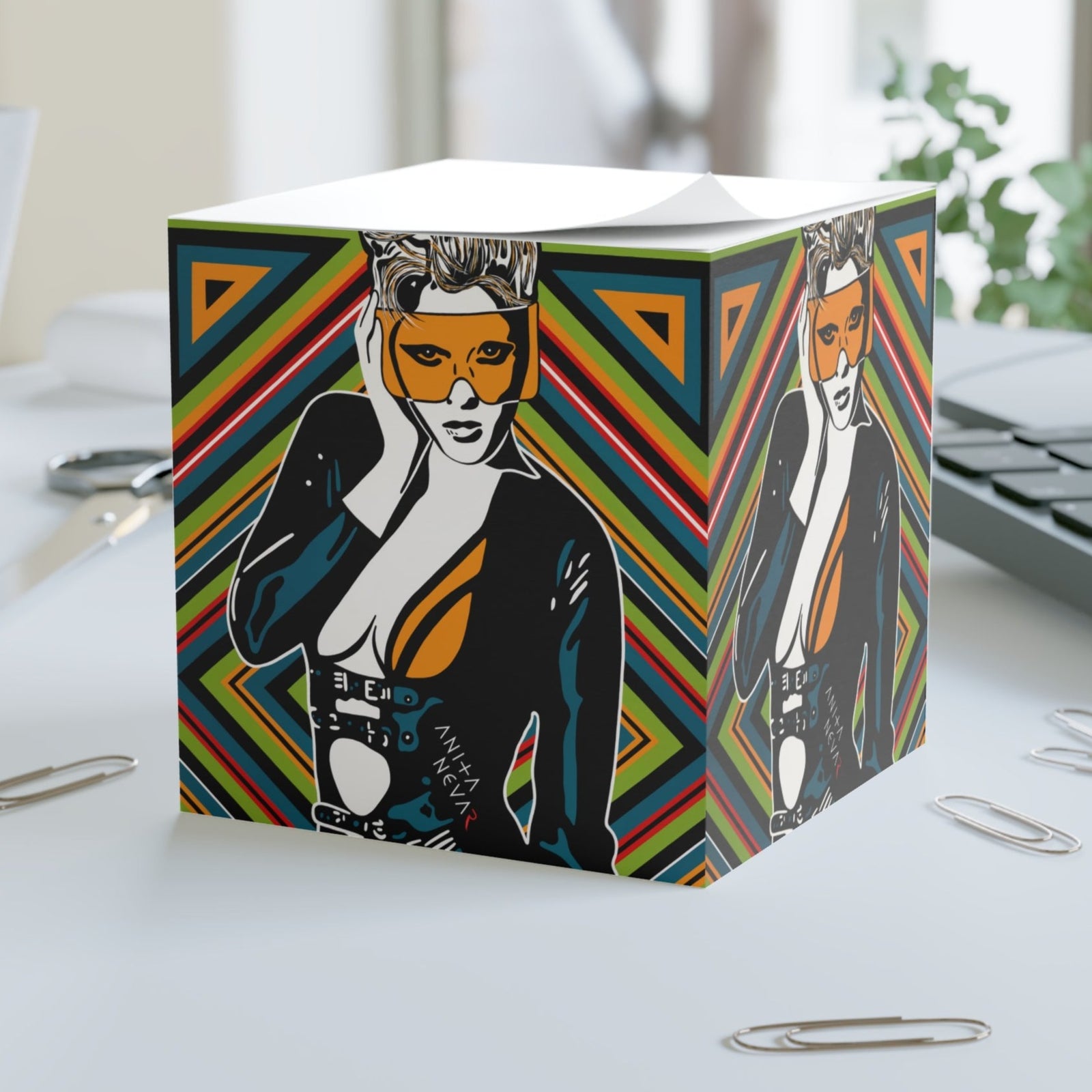 Erotic Pop Art Sticky Note Cube 