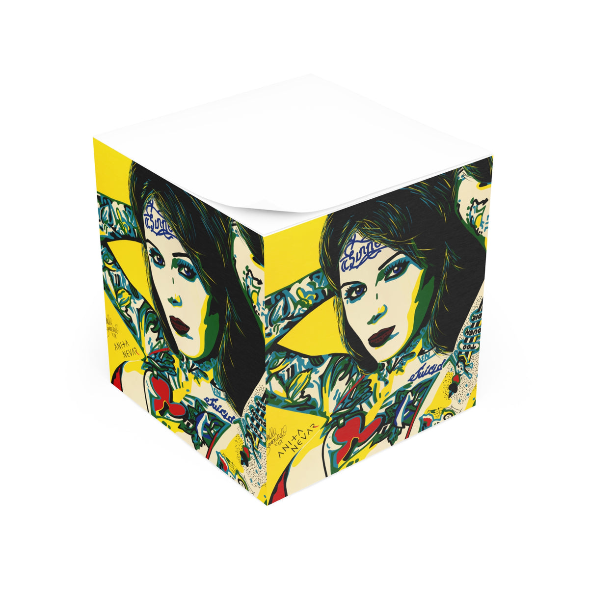Erotic Pop Art Sticky Note Cube