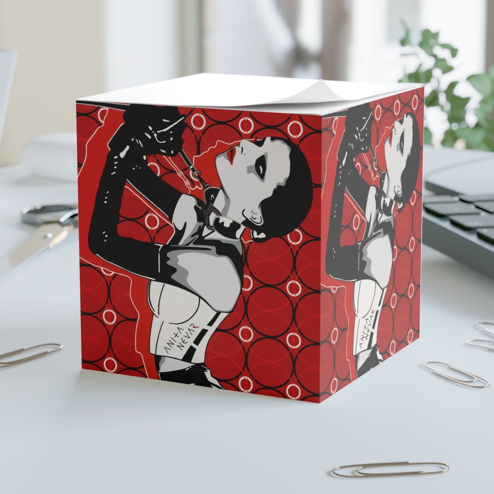 Erotic Pop Art Sticky Note Cube