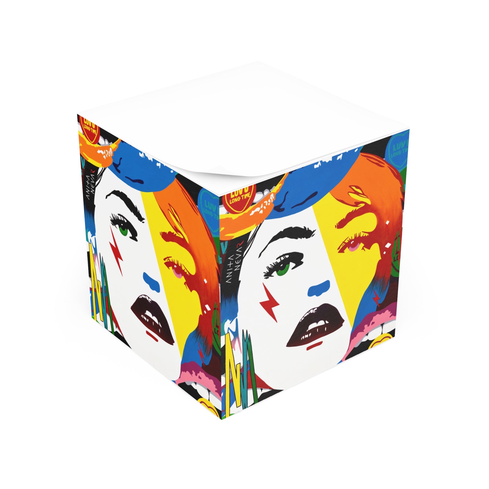 Erotic Pop Art Sticky Note Cube