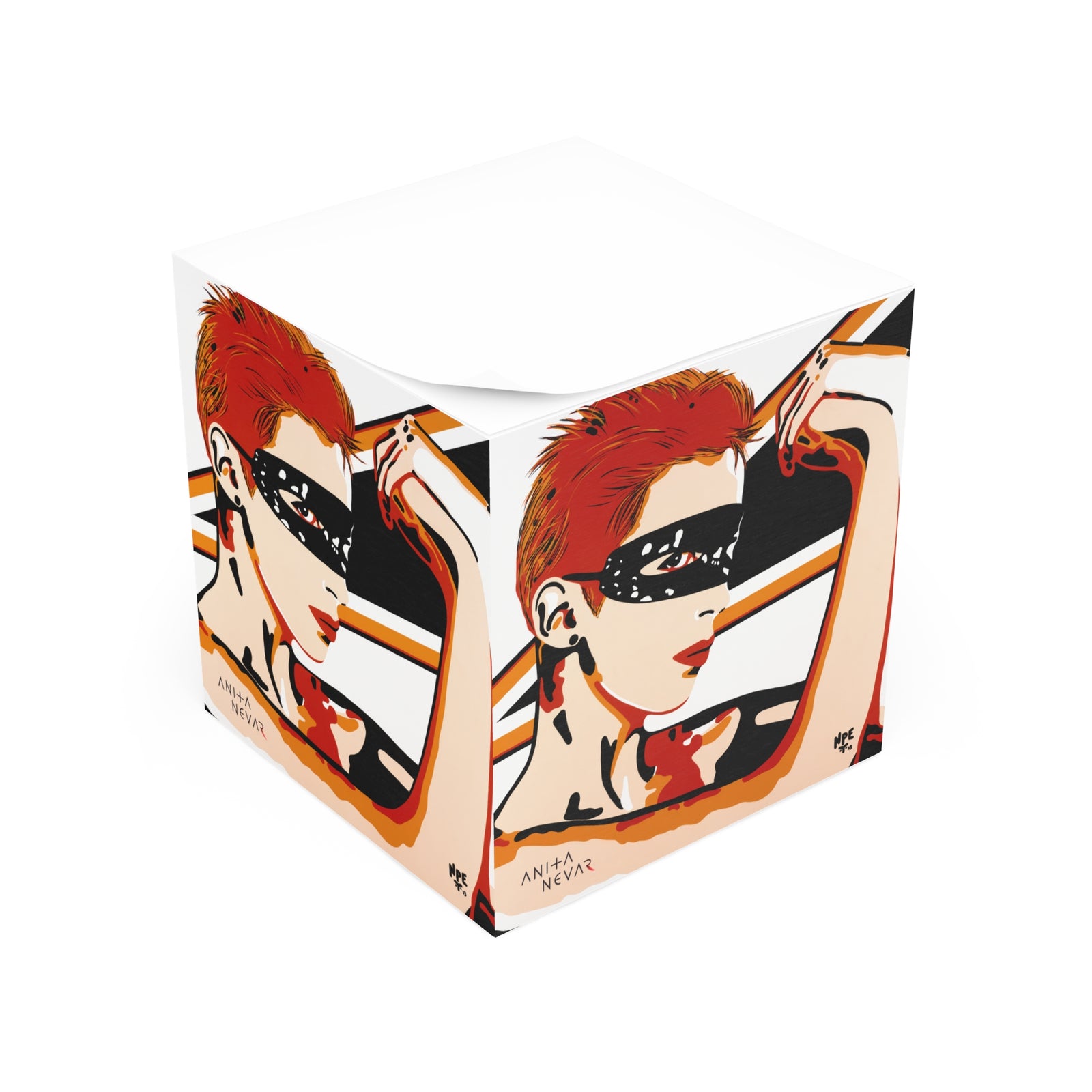 Erotic Pop Art Sticky Note Cube
