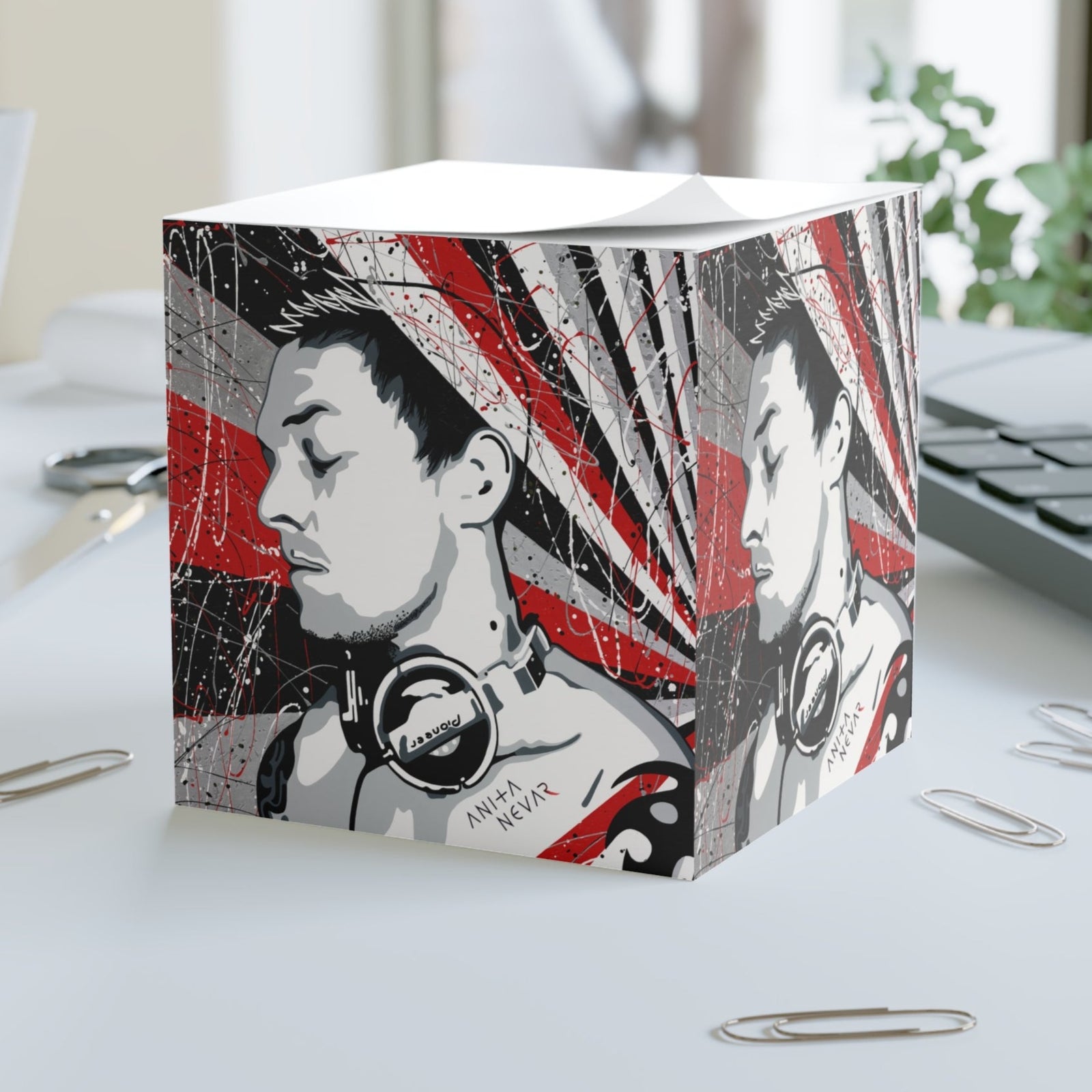 Erotic Pop Art Sticky Note Cube