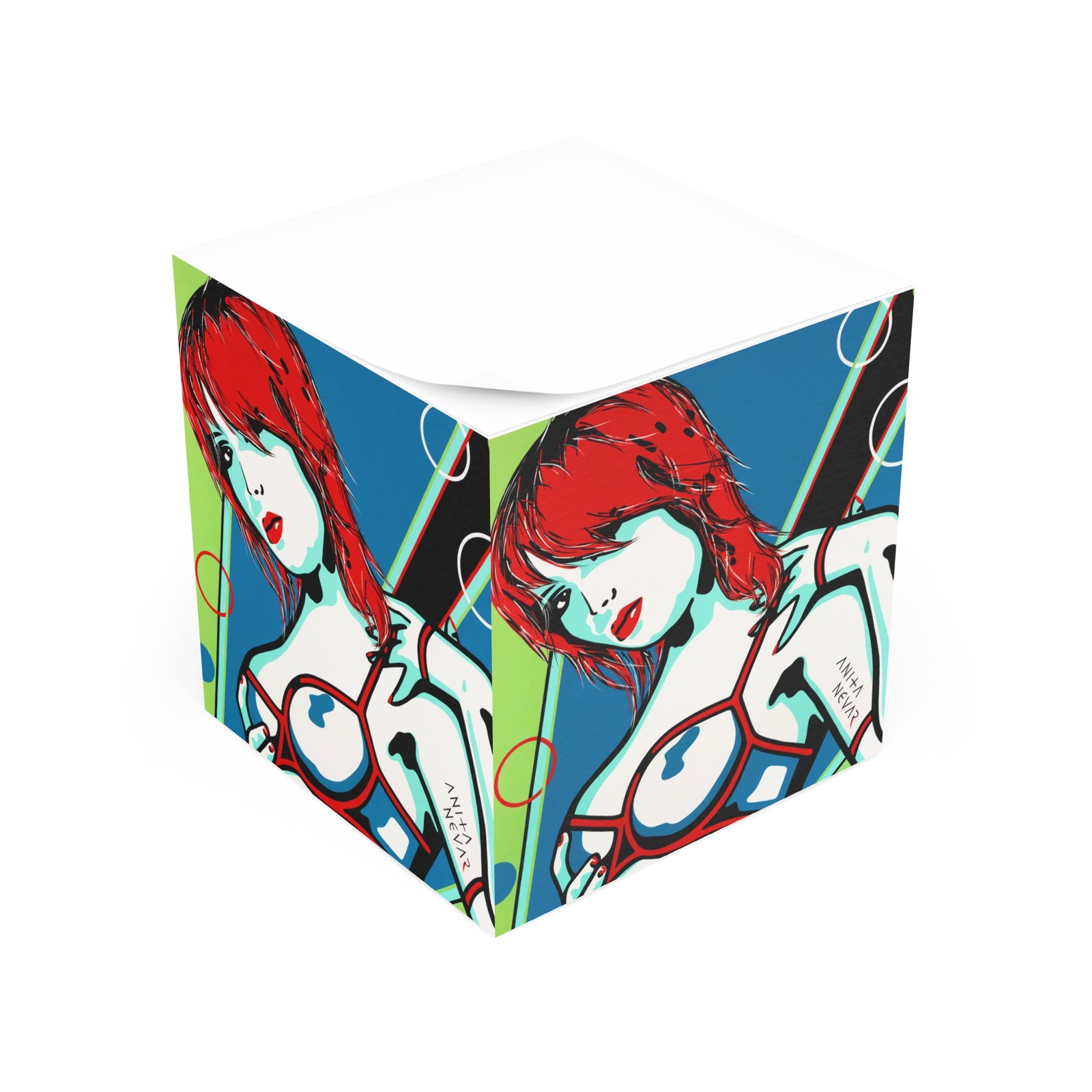 Erotic Pop Art Sticky Note Cube