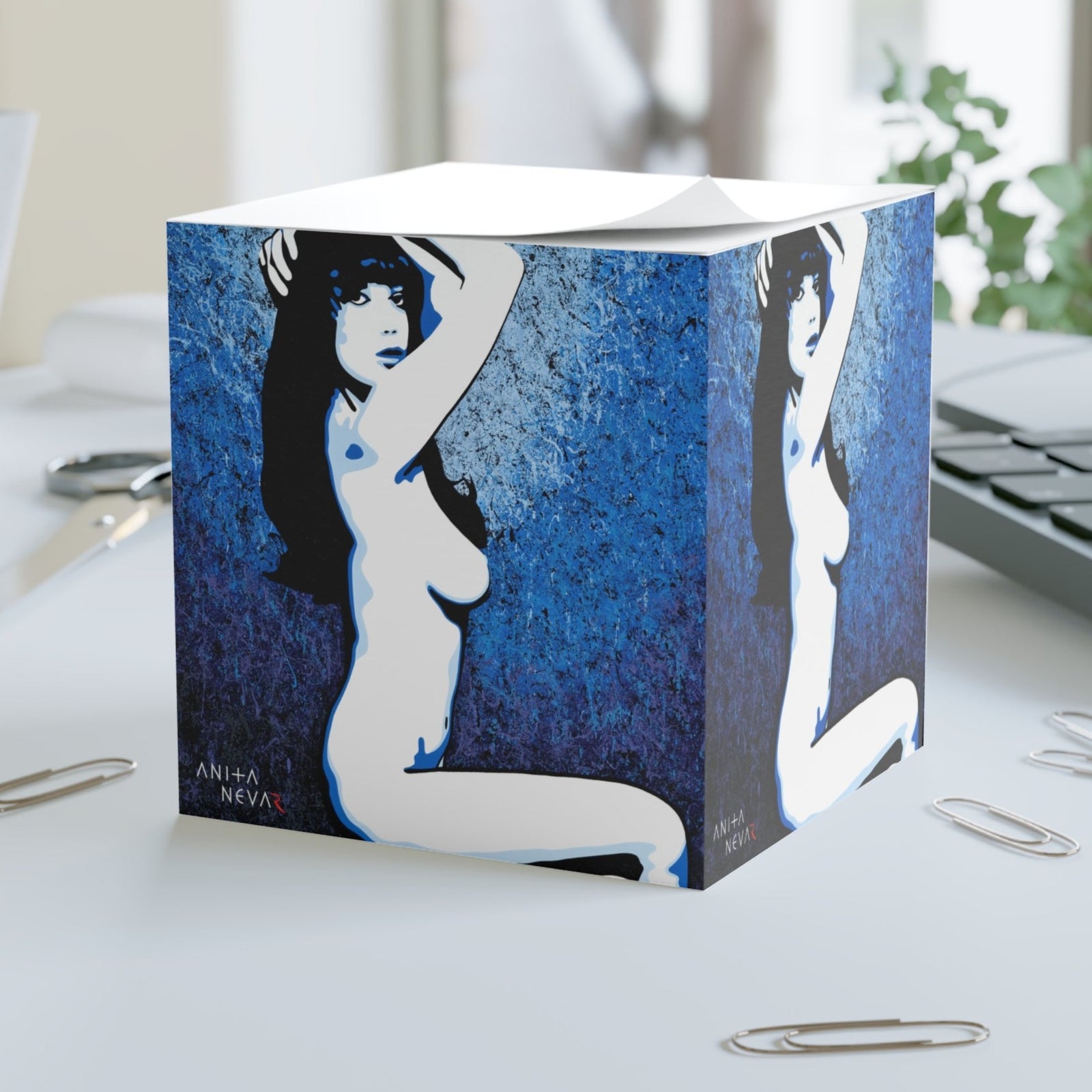 Erotic Pop Art Sticky Note Cube