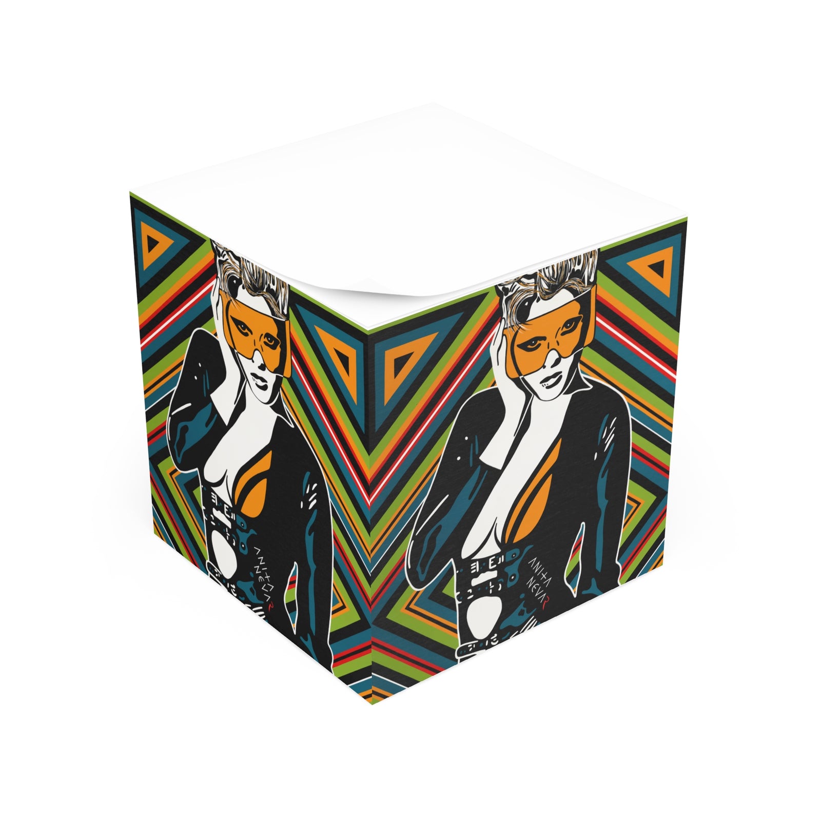 Erotic Pop Art Sticky Note Cube 