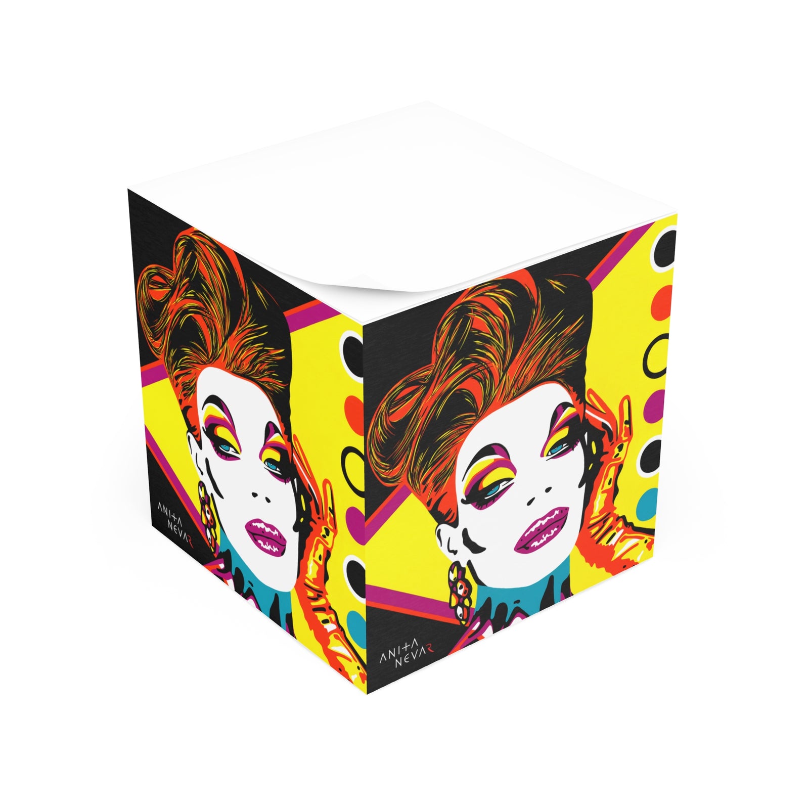 Erotic Pop Art Sticky Note Cube