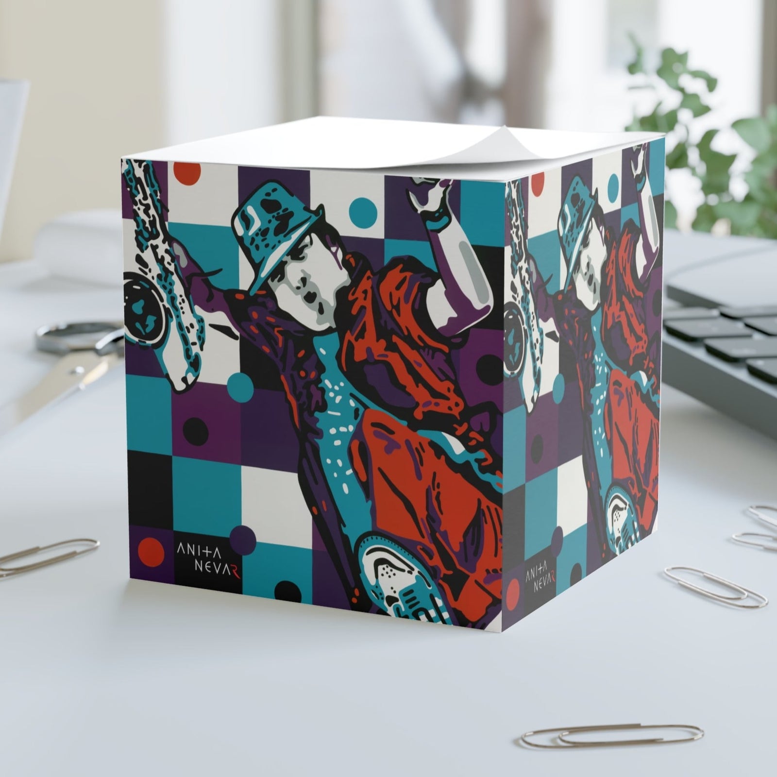 Erotic Pop Art Sticky Note Cube