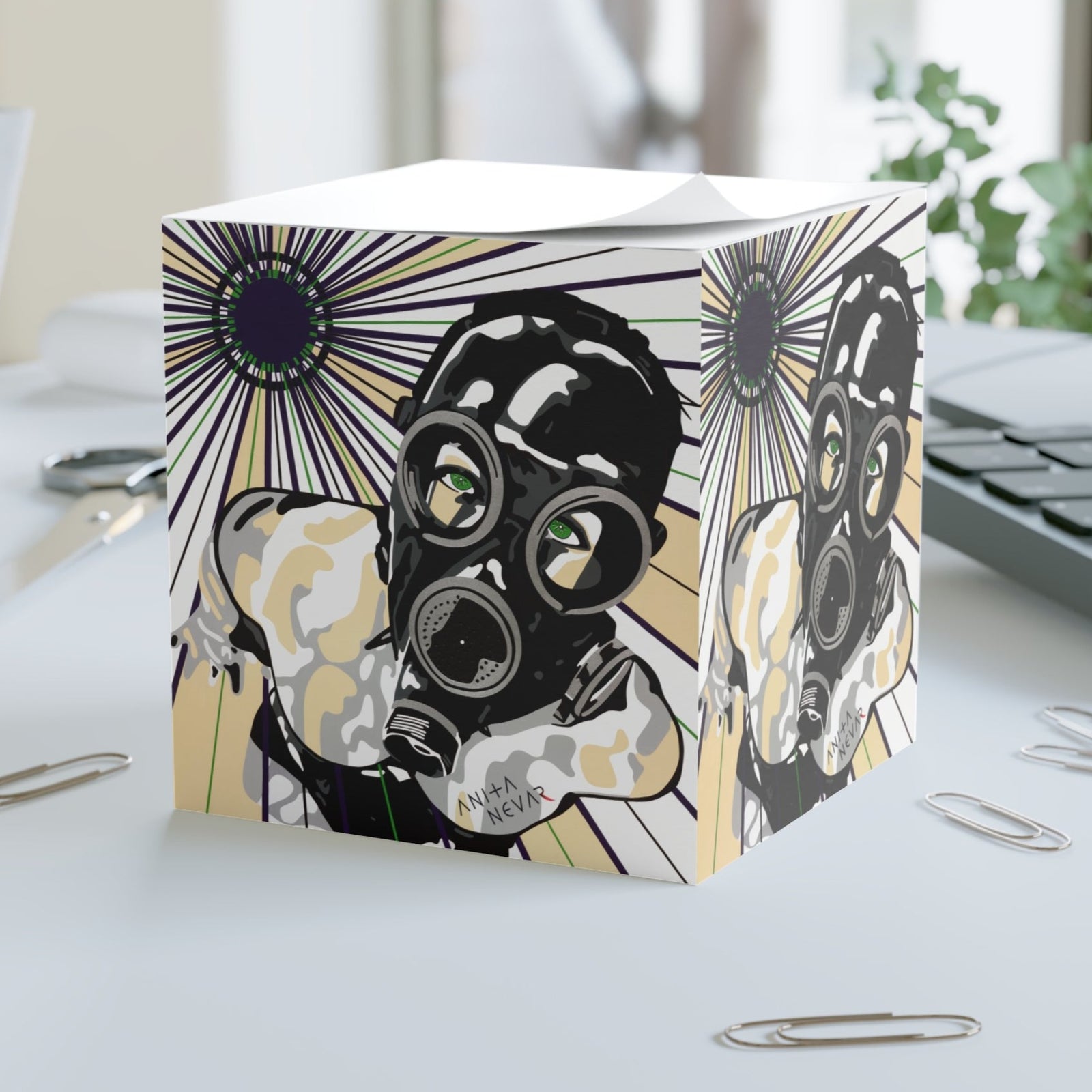 Erotic Pop Art Sticky Note Cube