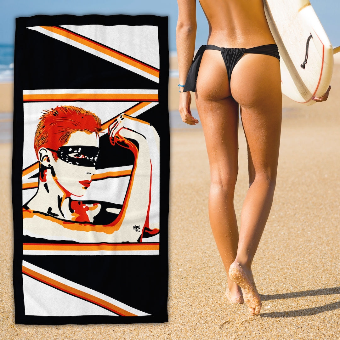 WHO&#39;S THAT GIRL Beach Towel
