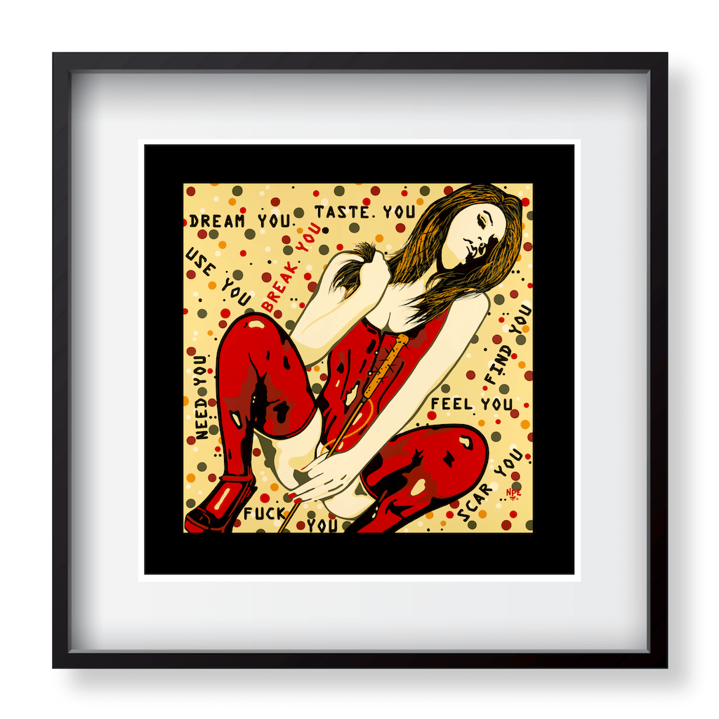 Buy BREAK YOU Erotic Art Prints by Artist Anita Nevar | Ravenged Online Store.