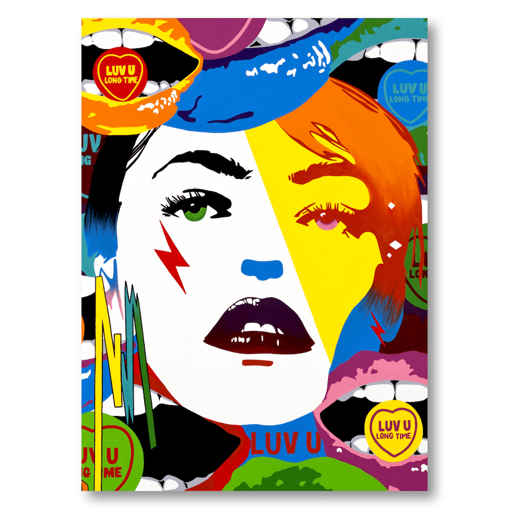 Buy LUV U LONG TIME Erotic Art Fridge Magnet | Home Decor Kitchen Gadget | Ravenged by Artist Anita Nevar. 