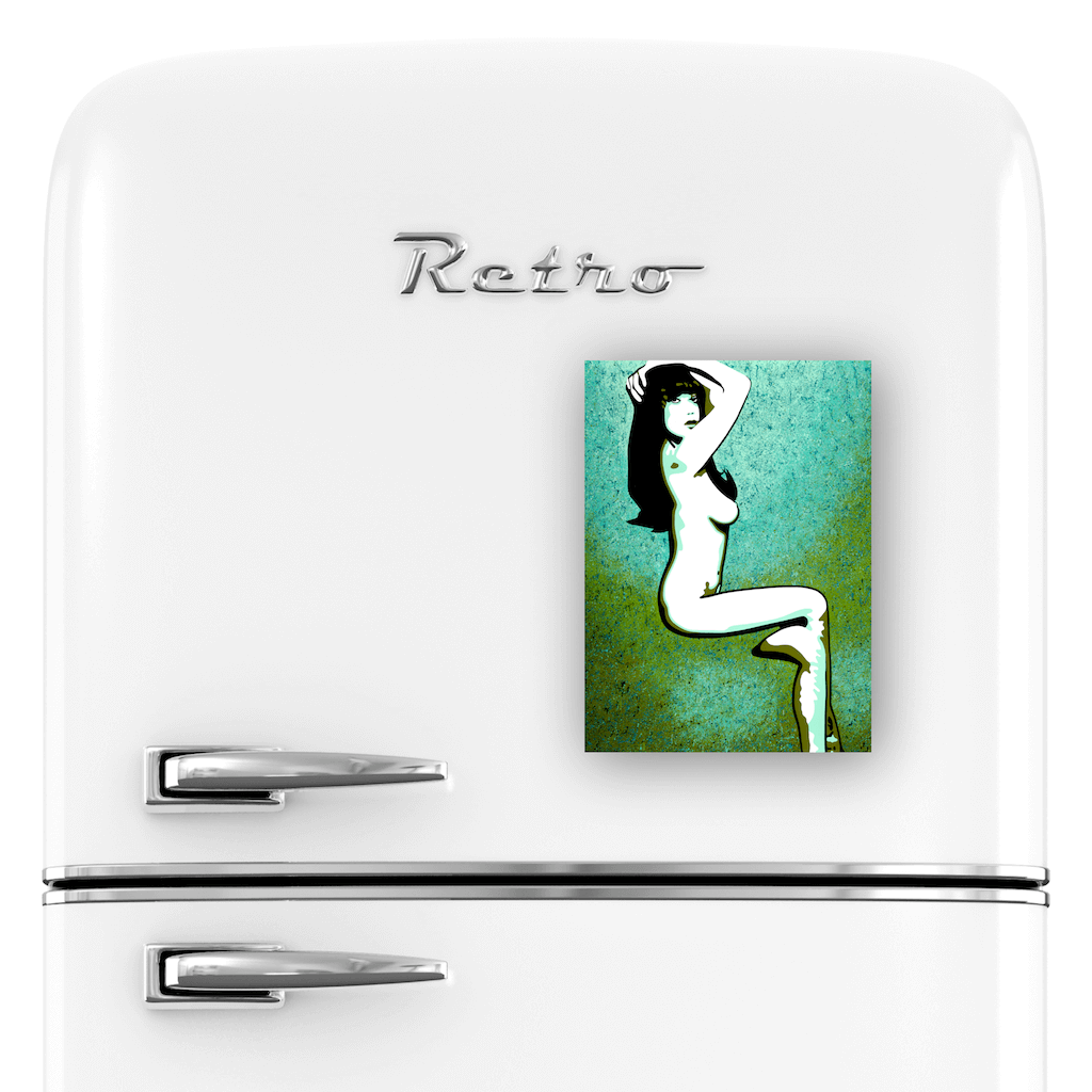 Buy MISS DAISY Erotic Art Fridge Magnet | Home Decor Kitchen Gadget | Ravenged by Artist Anita Nevar. 