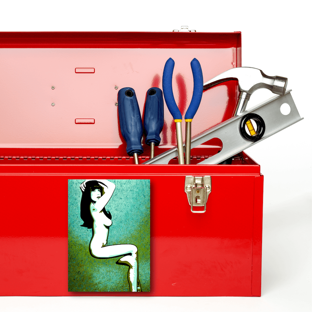 Buy MISS DAISY Erotic Art Fridge Magnet | Home Decor Kitchen Gadget | Ravenged by Artist Anita Nevar. 