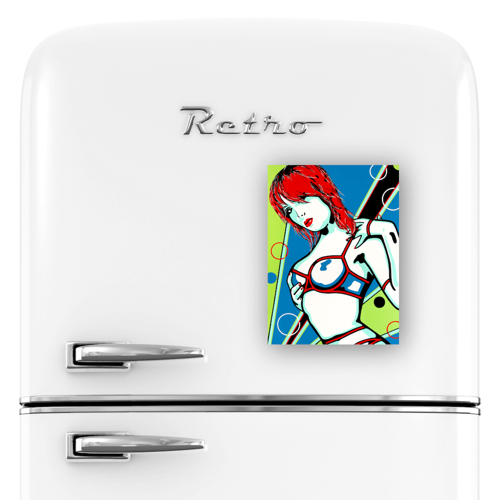 Buy SEDUCE ME Erotic Art Fridge Magnet | Home Decor Kitchen Gadget | Ravenged by Artist Anita Nevar. 