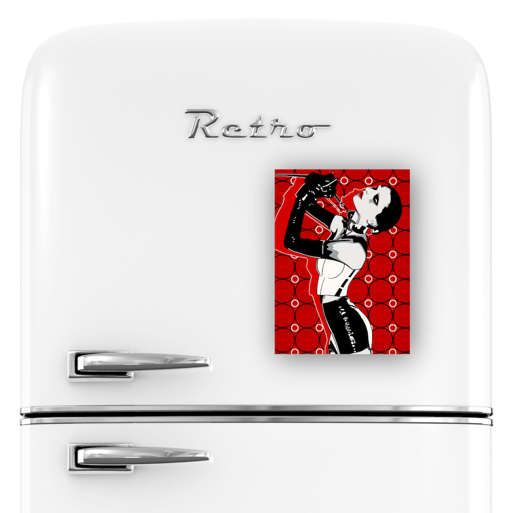 Buy SISTER MIDNIGHT Erotic Art Fridge Magnet | Home Decor Kitchen Gadget | Ravenged by Artist Anita Nevar. 